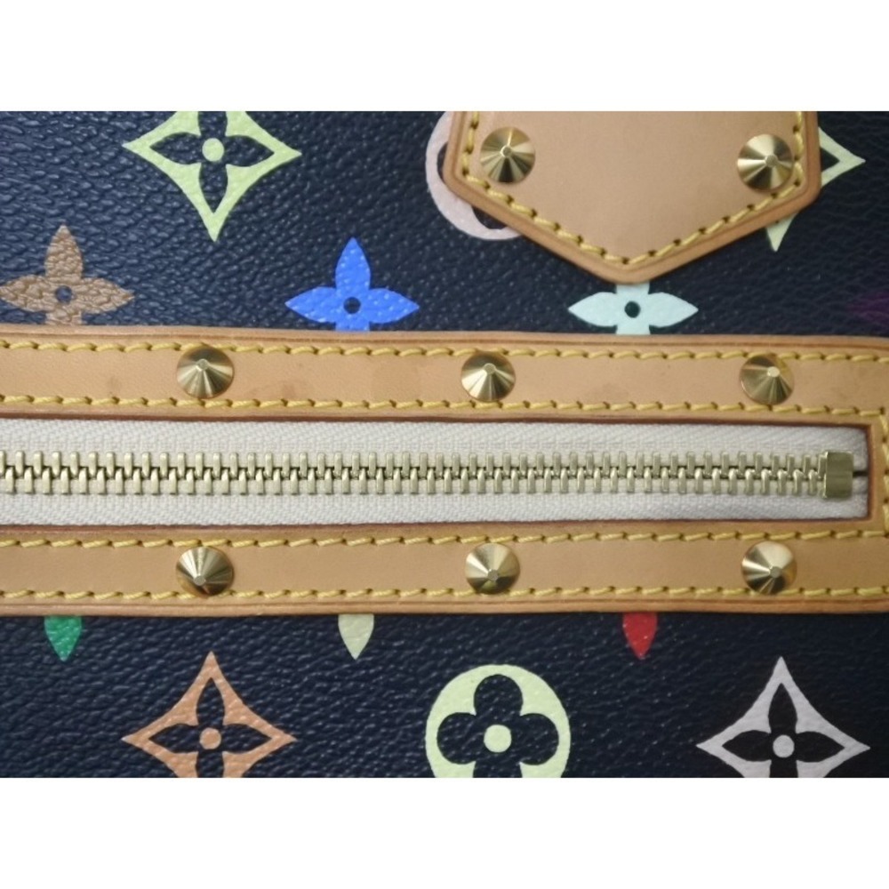 Louis Vuitton Alma PM Handbag Takashi Murakami Multicolor Black Bag - Picture 10 of 10